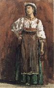 William Stott of Oldham Italian Woman oil painting on canvas